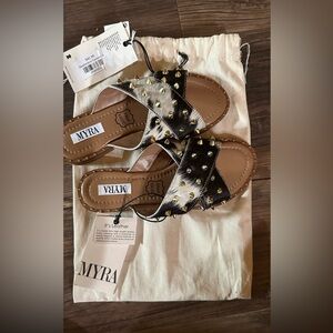 Myra cowhide sandals